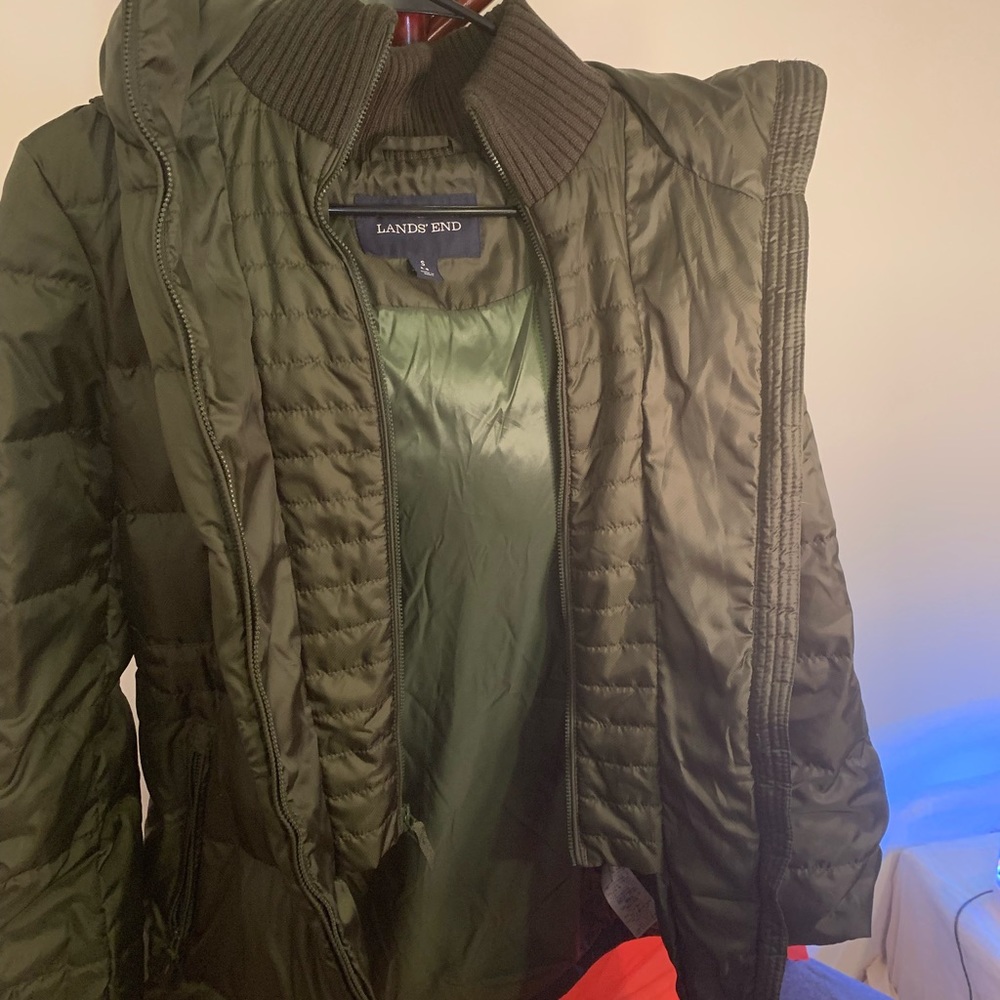 Dark Olive Green Land’s End Jacket